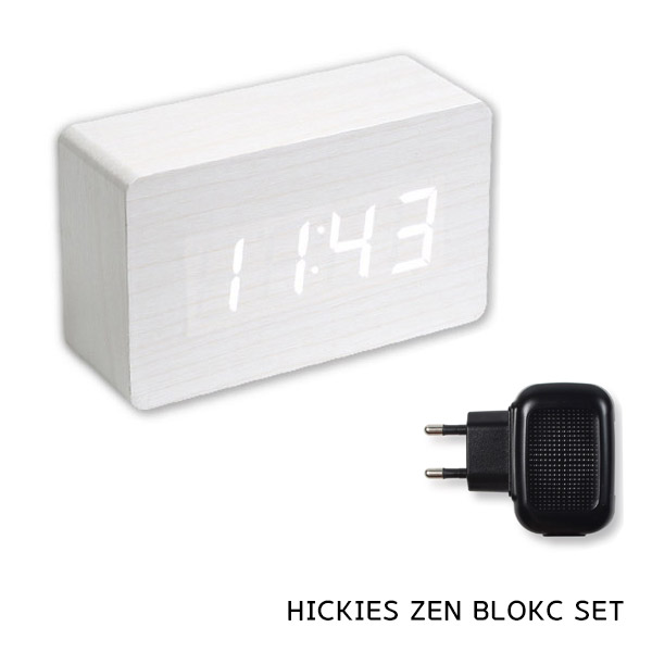 [HICKIES] HICKIES LED알람시계 ZEN BLOCK 어댑터 세트